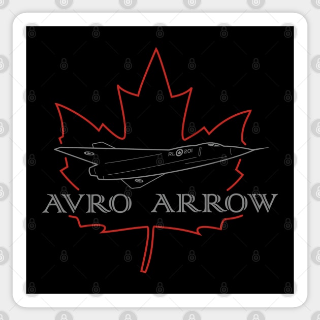 Avro Arrow - Silver Edition Sticker by earth angel